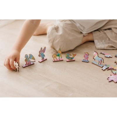 Ludattica Wooddy Puzzle- Unicorni